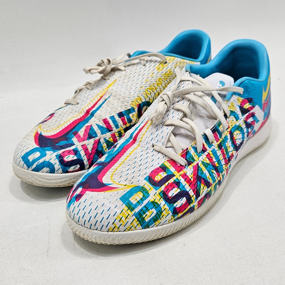 Nike Phantom GT Academy IC Men Size 10 White Pink Blast Aquamarine CZ3445-467